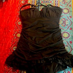 Black one piece swimsuit